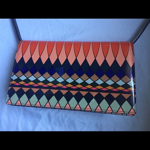 Auth Paul Smith Patent Leather Clutch Crossbody - Picture 2 of 8